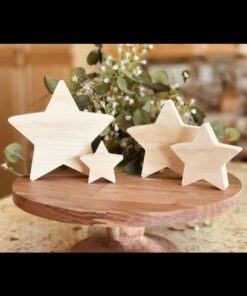 Star Shaped Craft Wood, Patriotic Tiered Tray Decor, 4th of July Craft Wood, 4th of July Decor, Patriotic DIY Decor, Star Cut Out, Unfinished Wood Star, Ready to Paint Craft Wood, Ready to Paint Wood Star, Free Standing Craft Wood, DIY Wood Star