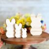 Peep Shaped Craft Wood, Unfinished Tiered Tray Decor, Wood Peep, Easter DIY Decor, DIY Wood Crafts, Ready to Paint Craft Wood, Unfinished Wood Craft, Easter Crafts, Easter Tiered Tray Decor, Free Standing Wood Peep