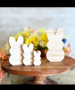 Peep Shaped Craft Wood, Unfinished Tiered Tray Decor, Wood Peep, Easter DIY Decor, DIY Wood Crafts, Ready to Paint Craft Wood, Unfinished Wood Craft, Easter Crafts, Easter Tiered Tray Decor, Free Standing Wood Peep