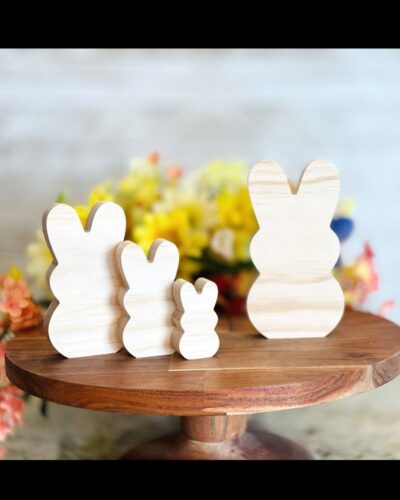 Peep Shaped Craft Wood, Unfinished Tiered Tray Decor, Wood Peep, Easter DIY Decor, DIY Wood Crafts, Ready to Paint Craft Wood, Unfinished Wood Craft, Easter Crafts, Easter Tiered Tray Decor, Free Standing Wood Peep