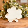 Shamrock Shaped Craft Wood, Unfinished Tiered Tray Decor, Wood Shamrock, Ready to Paint Wood Shamrock, St. Patricks Day DIY Decor, DIY Wood Crafts, Ready to Paint Craft Wood, Unfinished Wood Craft, St. Patricks Day Crafts, St. Patricks Day Tiered Tray Decor