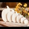 Unfinished Wood Pumpkin, Fall Tiered Tray Decor, DIY Pumpkin, Ready to Paint Wood Pumpkin, Chunky Pumpkin, DIY Fall Decor