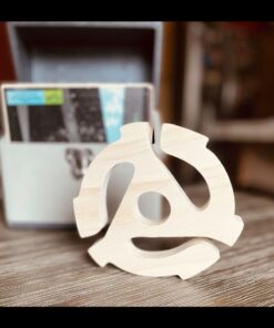 45 RPM Record Adapter Shaped Craft Wood, Record Lover Gift, Music Lover Gift, Record Decor, Music Room Decor