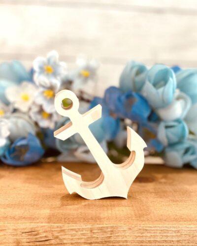 Anchor Shaped Craft Wood, Unfinished Tiered Tray Decor, Free Standing Anchor, Summer Decor, Ready to Paint Wood Anchor, Beach Decor, Ready to Paint Craft Wood, Free Standing Craft Wood, DIY Tiered Tray Decor, DIY Chunky Wood Anchor