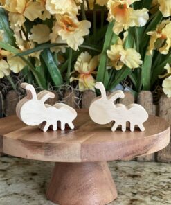 Ant Shaped Craft Wood, Unfinished Tiered Tray Decor, Free Standing Ant, Summer Decor, Ready to Paint Wood Ant, Picnic Decor, Ready to Paint Craft Wood, Free Standing Craft Wood, DIY Tiered Tray Decor, DIY Chunky Wood Ant, Picnic Ant, Summer Ant