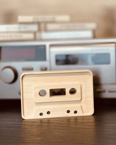 Cassette Shaped Craft Wood, Music Lover Gift, Music Room Decor, DIY Craft Wood, Free Standing Cassette