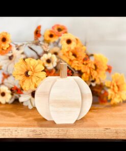 Unfinished Wood Pumpkin, Fall Tiered Tray Decor, DIY Pumpkin, Ready to Paint Wood Pumpkin, Chunky Pumpkin, DIY Fall Decor