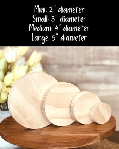 Circle Shaped Craft Wood - Image 2