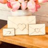 DIY Love Letter Shaped Craft Wood, Unfinished Tiered Tray Decor, Wood Love Letter, Ready to Paint Love Letter, Valentines Day DIY Decor, DIY Love Letter, Ready to Paint Craft Wood, Unfinished Wood Craft, Valentines Day Crafts, Valentines Day Tiered Tray Decor