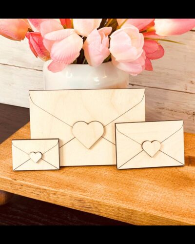 DIY Love Letter Shaped Craft Wood, Unfinished Tiered Tray Decor, Wood Love Letter, Ready to Paint Love Letter, Valentines Day DIY Decor, DIY Love Letter, Ready to Paint Craft Wood, Unfinished Wood Craft, Valentines Day Crafts, Valentines Day Tiered Tray Decor