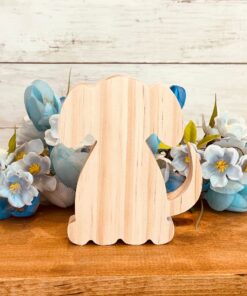 Dog Shaped Craft Wood, Unfinished Tiered Tray Decor, DIY Craft Wood, Pet Decor, Free Standing Dog, Unfinished Wood Dog, Ready to Paint Craft Wood, Free Standing Craft Wood, DIY Tiered Tray Decor, DIY Dog Cutout