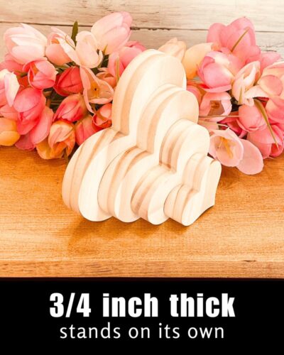 Fancy Heart Shaped Craft Wood - Image 3