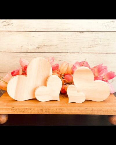 Heart Shaped Craft Wood, Unfinished Tiered Tray Decor, Wood Heart, Ready to Paint Heart, Valentines Day DIY Decor, DIY Craft Heart, Ready to Paint Craft Wood, Unfinished Wood Craft, Valentines Day Crafts, Valentines Day Tiered Tray Decor