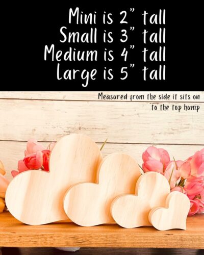 Fancy Heart Shaped Craft Wood - Image 2