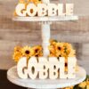 GOBBLE Word Shaped Craft Wood, DIY Thanksgiving Tiered Tray Decor, Thanksgiving Craft Wood, Unfinished Gobble Word Cut Out, Ready to Paint Craft Wood, DIY Fall Decor, DIY Fall Wood Craft, DIY Tiered Tray Decor, Unfinished Wood GOBBLE Sign