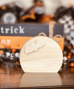 Full Moon Shaped Craft Wood, Halloween DIY Crafts, Tiered Tray Decor, Halloween Craft Wood, Halloween DIY Decor, Ready to Paint Halloween Moon, DIY Halloween Decor, Halloween Tiered Tray Decor, Free Standing Moon, Chunky Wood Moon