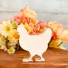 Hen Shaped Craft Wood, Unfinished Tiered Tray Decor, Free Standing Wood Hen, Summer Decor, Barnyard Decor, Ready to Paint Wood Hen, Ready to Paint Craft Wood, Free Standing Craft Wood, DIY Tiered Tray Decor, DIY Chunky Wood Hen, Farmhouse Decor