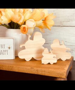 Honey Bee Shaped Craft Wood, Unfinished Tiered Tray Decor, Wood Honey Bee, DIY Wood Crafts, DIY Spring Decor, Ready to Paint Craft Wood, Unfinished Wood Craft, Spring Crafts, Spring Tiered Tray Decor, Ready to Paint Wood Bee