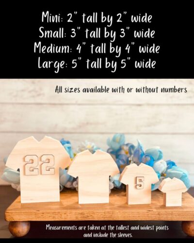 Sports Jersey Shaped Craft Wood - Image 2