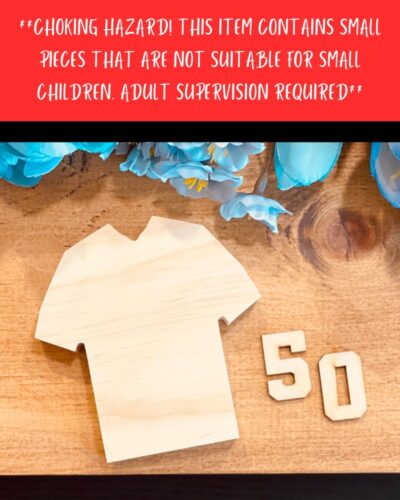Sports Jersey Shaped Craft Wood - Image 4