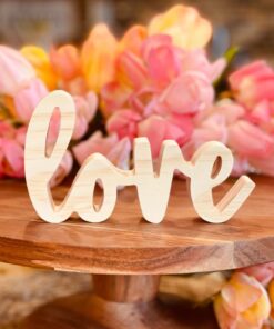 LOVE Word Shaped Craft Wood, Valentines Day Tiered Tray Decor, Valentines Day Craft Wood, Valentines Day Decor, Valentines Day DIY Decor, LOVE Word Cut Out, Unfinished LOVE Word Cut Out, Ready to Paint Craft Wood, Free Standing Craft Wood