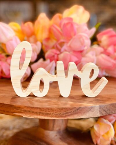 LOVE Word Shaped Craft Wood, Valentines Day Tiered Tray Decor, Valentines Day Craft Wood, Valentines Day Decor, Valentines Day DIY Decor, LOVE Word Cut Out, Unfinished LOVE Word Cut Out, Ready to Paint Craft Wood, Free Standing Craft Wood