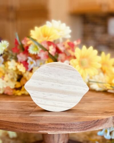 Lemon Shaped Craft Wood, Unfinished Tiered Tray Decor, Free Standing Wood Lemon, Summer Decor, Ready to Paint Wood Lemon, Ready to Paint Craft Wood, Free Standing Craft Wood, DIY Tiered Tray Decor, DIY Chunky Wood Lemon, Fruit Decor