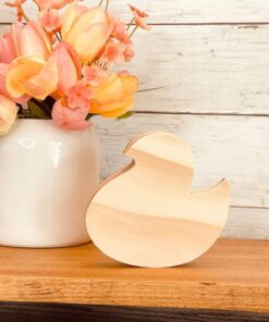 Marshmallow Chick Shaped Craft Wood, Unfinished Tiered Tray Decor, Wood Chick, DIY Easter Decor, DIY Wood Crafts, DIY Spring Decor, Ready to Paint Craft Wood, Unfinished Wood Craft, Easter Crafts, Easter Tiered Tray Decor, Free Standing Wood Chick, Read to Paint Wood Chick