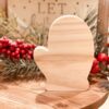 Mitten Shaped Craft Wood, Unfinished Tiered Tray Decor, DIY Craft Wood, Free Standing Mitten, Ready to Paint Mitten, Winter DIY Decor, Free Standing Craft Wood, Ready to Paint Craft Wood, Christmas Tiered Tray Decor, DIY Christmas Decor, Winter Tiered Tray Decor