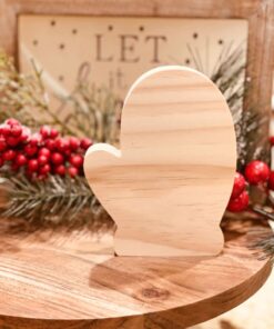 Mitten Shaped Craft Wood, Unfinished Tiered Tray Decor, DIY Craft Wood, Free Standing Mitten, Ready to Paint Mitten, Winter DIY Decor, Free Standing Craft Wood, Ready to Paint Craft Wood, Christmas Tiered Tray Decor, DIY Christmas Decor, Winter Tiered Tray Decor