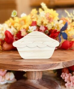 Unfinished Wood Pie, Fall Wood Craft, Fall Tiered Tray Decor, DIY Tiered Tray Decor, DIY Wood Craft Pie, DIY Fall Decor, DIY Fall Wood Craft, Unfinished Tiered Tray Decor, Free Standing Pie, Fruit Pie, Baking Decor, Kitchen Decor, Ready to Paint Wood Pie