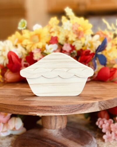 Unfinished Wood Pie, Fall Wood Craft, Fall Tiered Tray Decor, DIY Tiered Tray Decor, DIY Wood Craft Pie, DIY Fall Decor, DIY Fall Wood Craft, Unfinished Tiered Tray Decor, Free Standing Pie, Fruit Pie, Baking Decor, Kitchen Decor, Ready to Paint Wood Pie