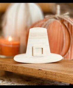 Pilgrim Hat Shaped Craft Wood, Unfinished Tiered Tray Decor, DIY Thanksgiving Decor, Free Standing Pilgrim Hat, Ready to Paint Pilgrim Hat, Fall Tiered Tray Decor, DIY Tiered Tray Decor, DIY Fall Wood Craft