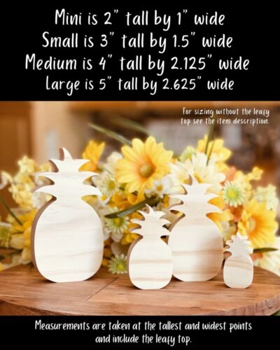 Pineapple Shaped Craft Wood - Image 2