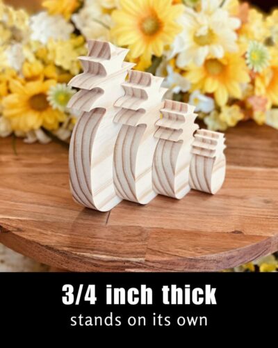 Pineapple Shaped Craft Wood - Image 3