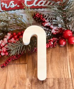 Single Stick Candy Cane Shaped Craft Wood, Christmas Tiered Tray Decor, Christmas Candy Cane, DIY Christmas Decor, Free Standing Craft Wood, Ready to Paint Craft Wood, Unfinished Tiered Tray Decor, DIY Craft Wood, Hot Cocoa Bar Decor