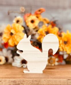 Squirrel Shaped Craft Wood, Unfinished Tiered Tray Decor, Chunky Wood Squirrel, Ready to Paint Wood Squirrel, DIY Wood Squirrel, DIY Fall Wood Craft, Unfinished Tiered Tray Decor, Free Standing Squirrel, Fall Tiered Tray Decor, DIY Tiered Tray Decor