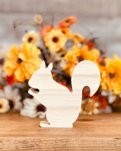 Squirrel Shaped Craft Wood, Unfinished Tiered Tray Decor, Chunky Wood Squirrel, Ready to Paint Wood Squirrel, DIY Wood Squirrel, DIY Fall Wood Craft, Unfinished Tiered Tray Decor, Free Standing Squirrel, Fall Tiered Tray Decor, DIY Tiered Tray Decor