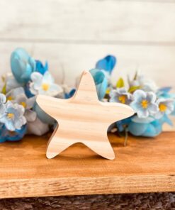 Starfish Shaped Craft Wood, Unfinished Tiered Tray Decor, Free Standing Wood Starfish, Summer Decor, Beach Decor, Ready to Paint Wood Starfish, Ready to Paint Craft Wood, Free Standing Craft Wood, DIY Tiered Tray Decor, DIY Chunky Wood Starfish