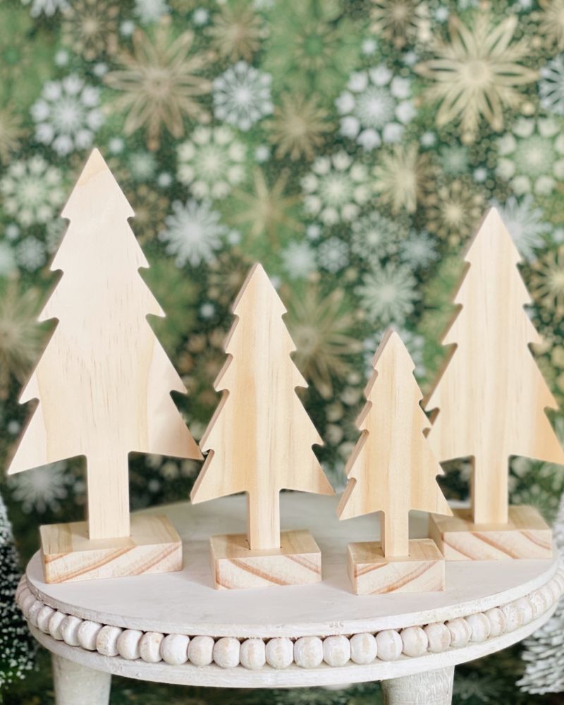 Tall Tree Shaped Craft Wood, Unfinished Wood Tree, Tiered Tray Decor, DIY Craft Wood, Ready to Paint Wood Tree, Wood Craft Tree, Unfinished Tiered Tray Decor, Free Standing Craft Wood, Ready to Paint Craft Wood, Christmas Tiered Tray Decor, DIY Christmas Decor