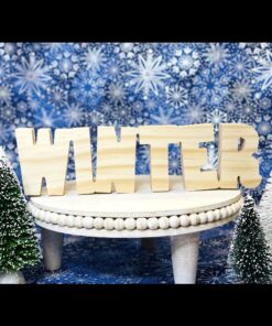 WINTER Word Shaped Craft Wood, Winter Tiered Tray Decor, Winter Craft Wood, Christmas Decor, Christmas DIY Decor, Winter Word Cut Out, Unfinished Winter Word Cut Out, Ready to Paint Craft Wood, Free Standing Craft Wood, Winter Decor, DIY Winter Decor