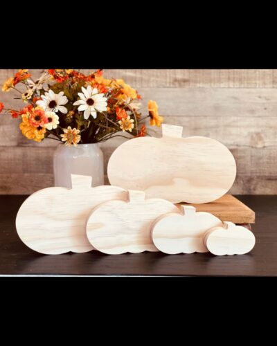 Unfinished Wood Pumpkin, Fall Tiered Tray Decor, DIY Pumpkin, Ready to Paint Wood Pumpkin, Chunky Pumpkin, DIY Fall Decor