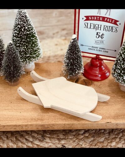 Winter Sled Shaped Craft Wood, Winter Tiered Tray Decor, Winter Craft Wood, Christmas Decor, Christmas DIY Decor, Winter Sled Cut Out, Unfinished Wood Craft Sled, Ready to Paint Craft Wood, Free Standing Craft Wood, Winter Decor, DIY Winter Decor, Winter Sports