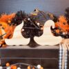 Witch Hat Shaped Craft Wood, Unfinished Tiered Tray Decor, Halloween Craft Wood, DIY Halloween Decor, Ready to Paint Witch Hat, Halloween Tiered Tray Decor, Wood Witch Hat, Ready to Paint Craft Wood, Chunky Wood Witch Hat, Free Standing Craft Wood, DIY Witch Decor