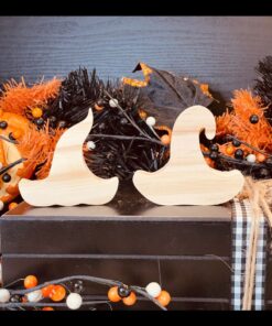 Witch Hat Shaped Craft Wood, Unfinished Tiered Tray Decor, Halloween Craft Wood, DIY Halloween Decor, Ready to Paint Witch Hat, Halloween Tiered Tray Decor, Wood Witch Hat, Ready to Paint Craft Wood, Chunky Wood Witch Hat, Free Standing Craft Wood, DIY Witch Decor