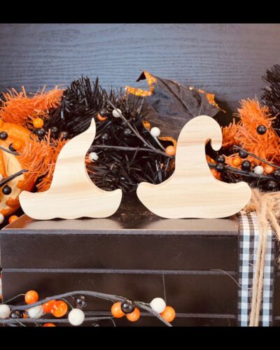 Witch Hat Shaped Craft Wood, Unfinished Tiered Tray Decor, Halloween Craft Wood, DIY Halloween Decor, Ready to Paint Witch Hat, Halloween Tiered Tray Decor, Wood Witch Hat, Ready to Paint Craft Wood, Chunky Wood Witch Hat, Free Standing Craft Wood, DIY Witch Decor