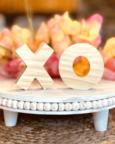 X and O Letter Shaped Craft Wood, Unfinished Tiered Tray Decor, Free Standing Wood Letters, Ready to Paint Letters, Valentines Day DIY Decor, DIY X and O Letters, Ready to Paint Craft Wood, Unfinished Wood Craft, Valentines Day Crafts, Valentines Day Tiered Tray Decor