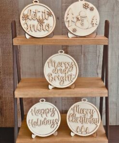 DIY Wood Christmas Ornaments (Larger Size), Unfinished Christmas Ornaments, Ready to Paint Christmas Ornaments, DIY Wood Blanks