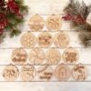 DIY Wood Christmas Ornaments, Unfinished Christmas Ornaments, Ready to Paint Christmas Ornaments, DIY Wood Blanks