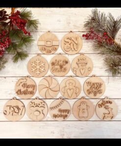 DIY Wood Christmas Ornaments, Unfinished Christmas Ornaments, Ready to Paint Christmas Ornaments, DIY Wood Blanks